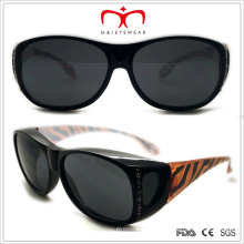 Plastik Damen Suncover Sonnenbrille mit Strass (WSP508313)